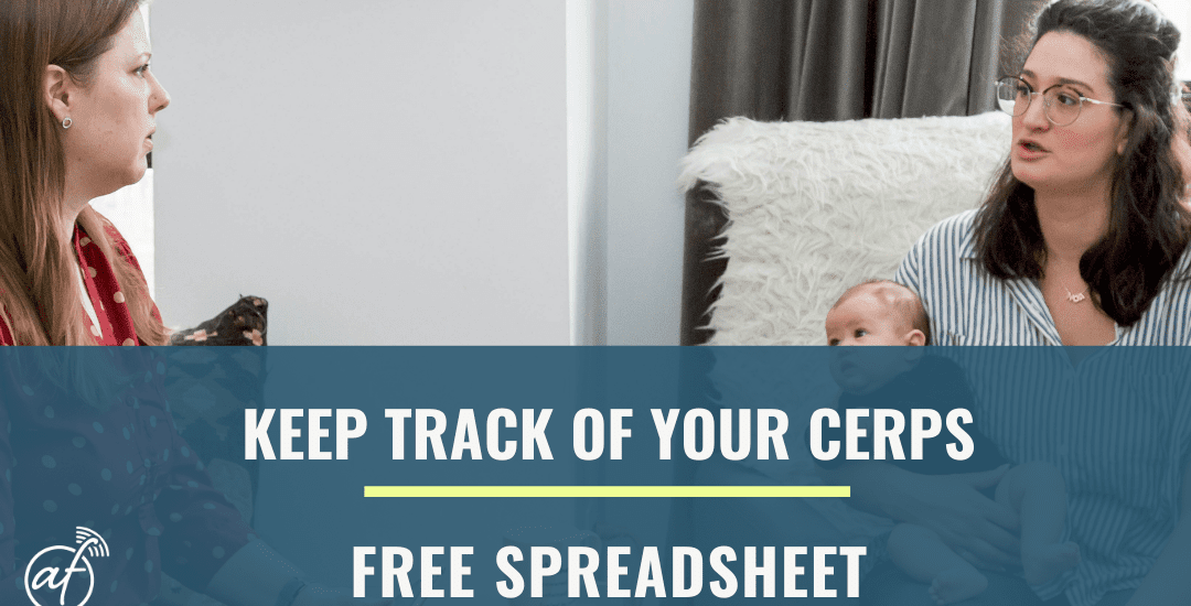 Keep Track of Your CERPs–Free Spreadsheet – Paperless Lactation